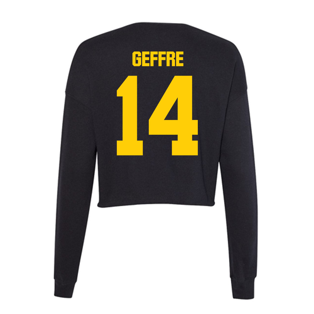 Iowa - NCAA Baseball : Carter Geffre - Women's Cropped Crew Fleece-1