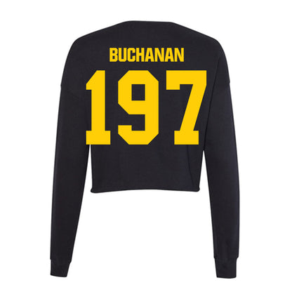Iowa - NCAA Wrestling : Stephen Buchanan - Women's Cropped Crew Fleece-1