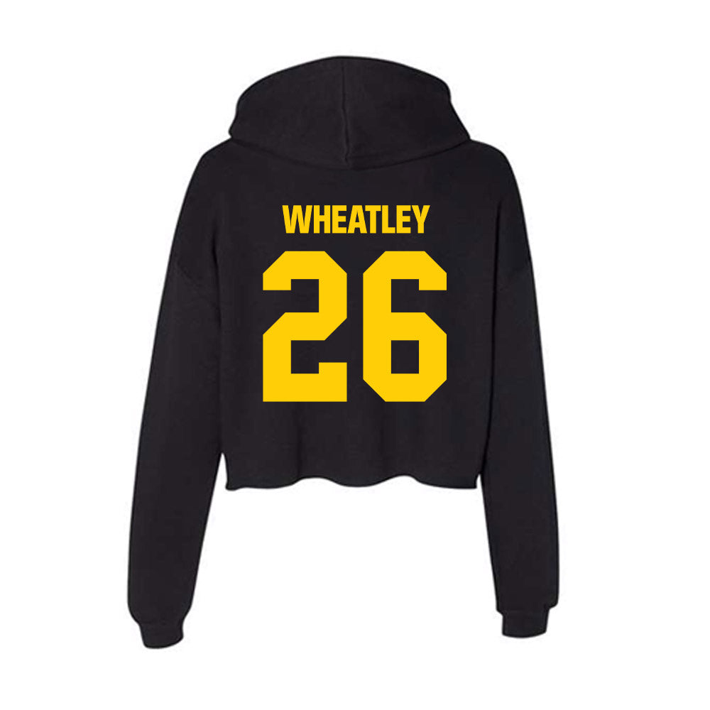 Iowa - NCAA Baseball : Chas Wheatley - Women's Crop Fleece Hoodie-1