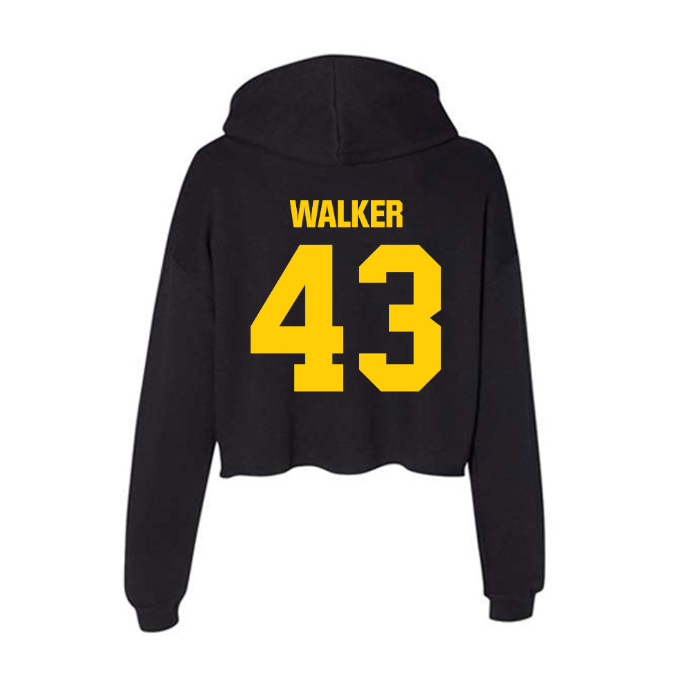 Iowa - NCAA Baseball : Bryson Walker - Women's Crop Fleece Hoodie-1