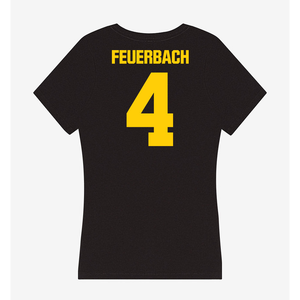 Iowa - NCAA Women's Basketball : Kylie Feuerbach - Women's V-Neck T-Shirt-1
