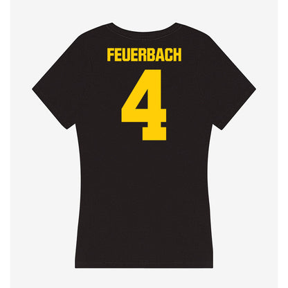 Iowa - NCAA Women's Basketball : Kylie Feuerbach - Women's V-Neck T-Shirt-1