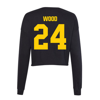 Iowa - NCAA Baseball : Mitch Wood - Women's Cropped Crew Fleece-1