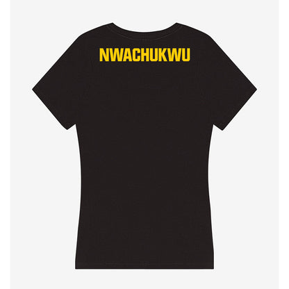 Iowa - NCAA Women's Track & Field : Chioma Nwachukwu - Women's V-Neck T-Shirt-1
