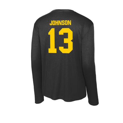 Iowa - NCAA Women's Basketball : Kennise Johnson - Activewear Long Sleeve T-Shirt-1