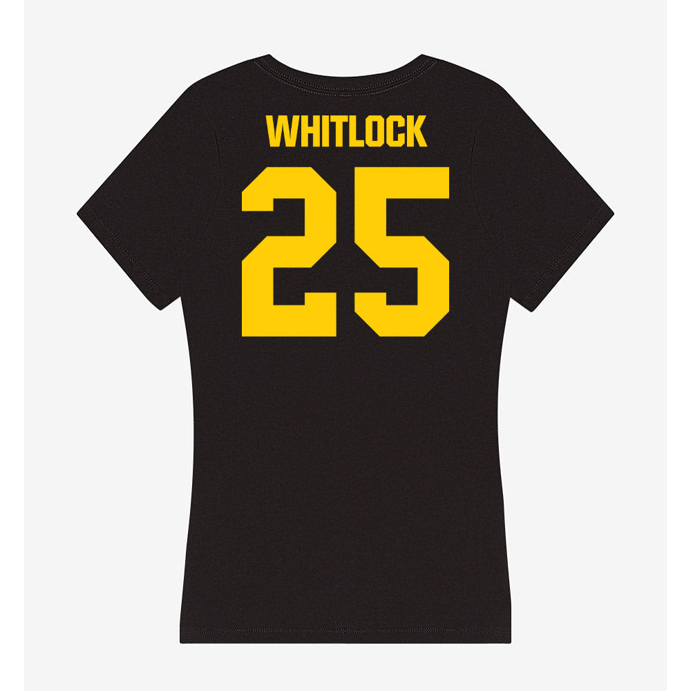 Iowa - NCAA Baseball : Jack Whitlock - Women's V-Neck T-Shirt-1