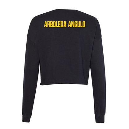 Iowa - NCAA Women's Track & Field : Maria Isabel Arboleda angulo - Women's Cropped Crew Fleece-1