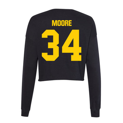Iowa - NCAA Baseball : Cole Moore - Women's Cropped Crew Fleece-1