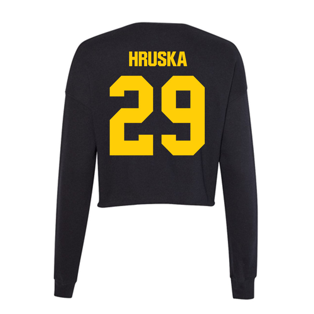 Iowa - NCAA Women's Rowing : Samara Hruska - Women's Cropped Crew Fleece-1