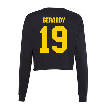 Iowa - NCAA Football : Kyler Gerardy - Women's Cropped Crew Fleece-1