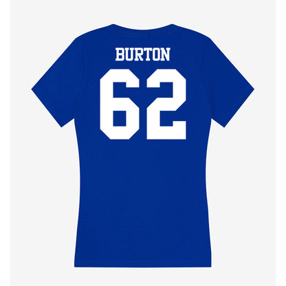 Kentucky - NCAA Football : Jager Burton - Women's V-Neck T-Shirt-1