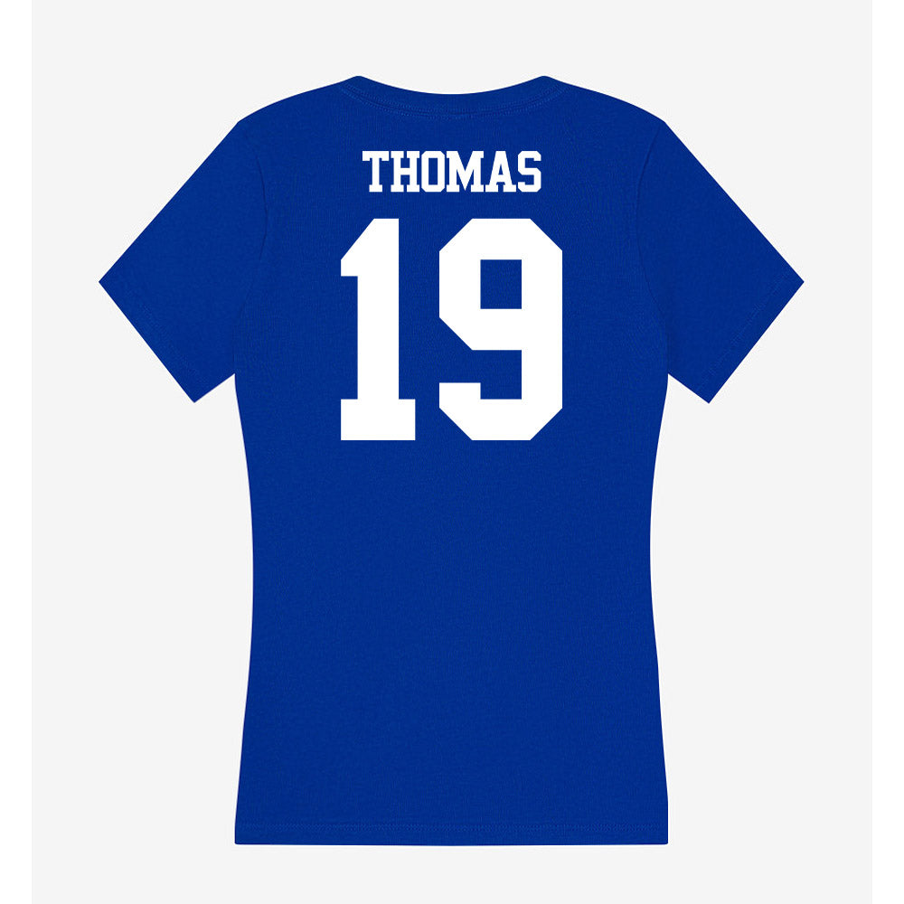 Kentucky - NCAA Football : Kevis Thomas - Women's V-Neck T-Shirt-1