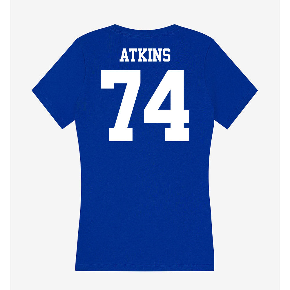 Kentucky - NCAA Football : Jermiel Atkins - Women's V-Neck T-Shirt-1