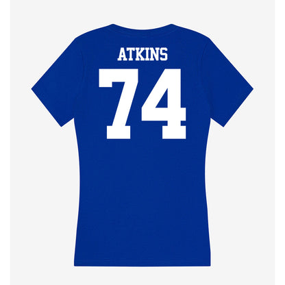 Kentucky - NCAA Football : Jermiel Atkins - Women's V-Neck T-Shirt-1