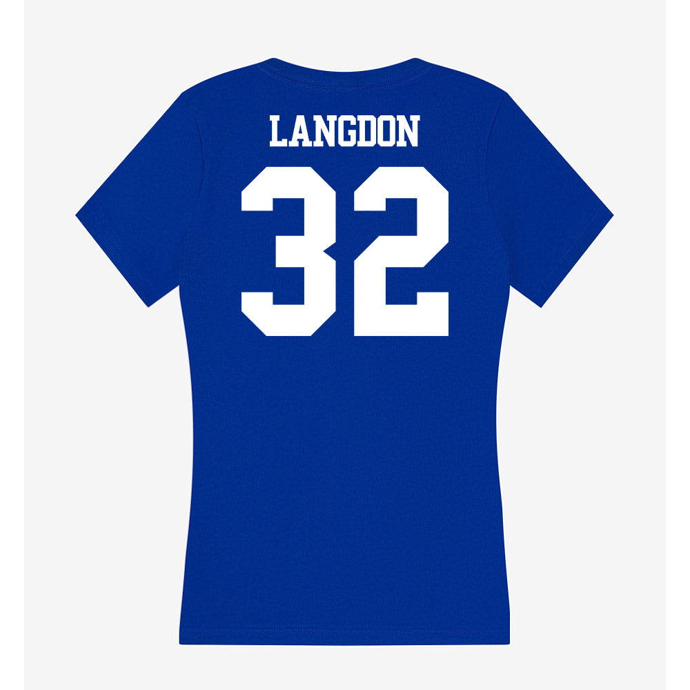 Kentucky - NCAA Softball : Sydney Langdon - Women's V-Neck T-Shirt-1
