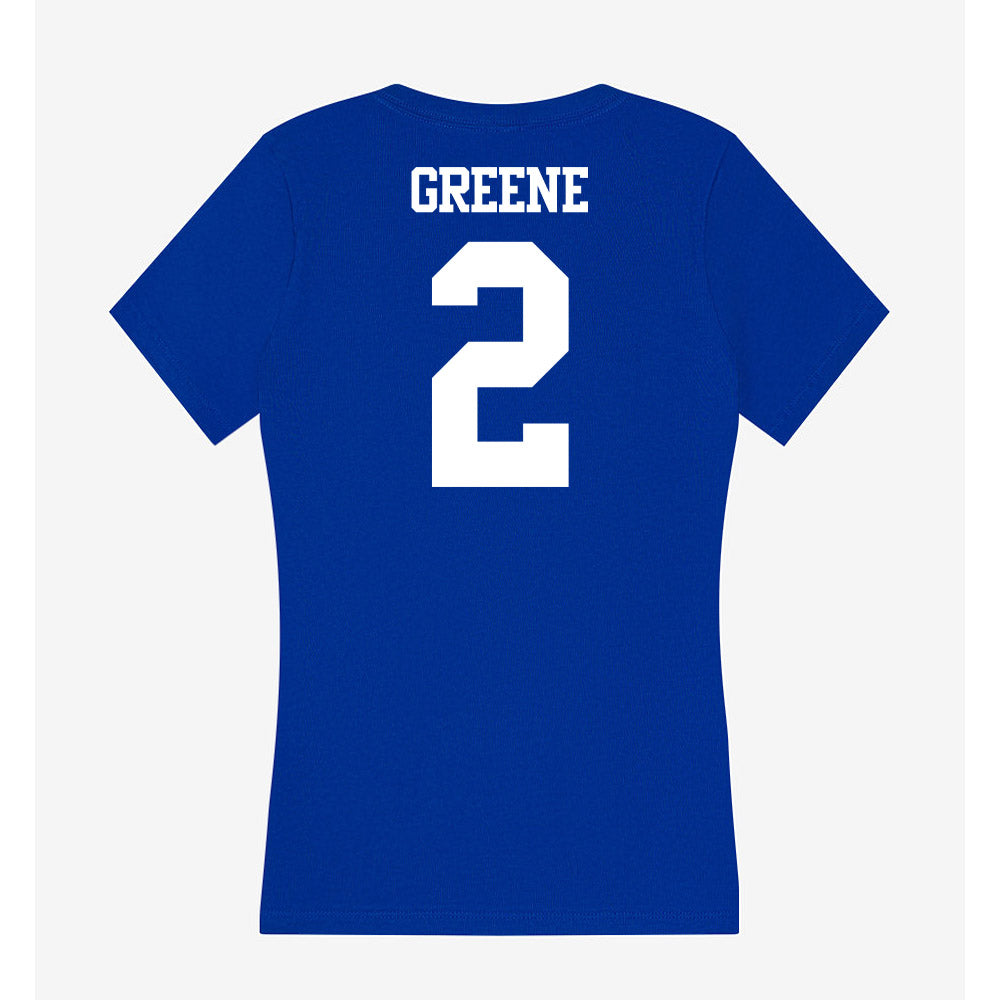 Kentucky - NCAA Football : Sam Greene - Women's V-Neck T-Shirt-1