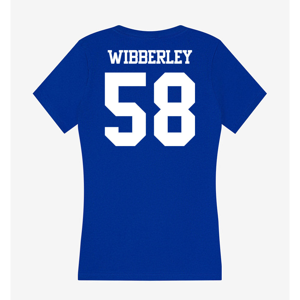 Kentucky - NCAA Football : Evan Wibberley - Women's V-Neck T-Shirt-1