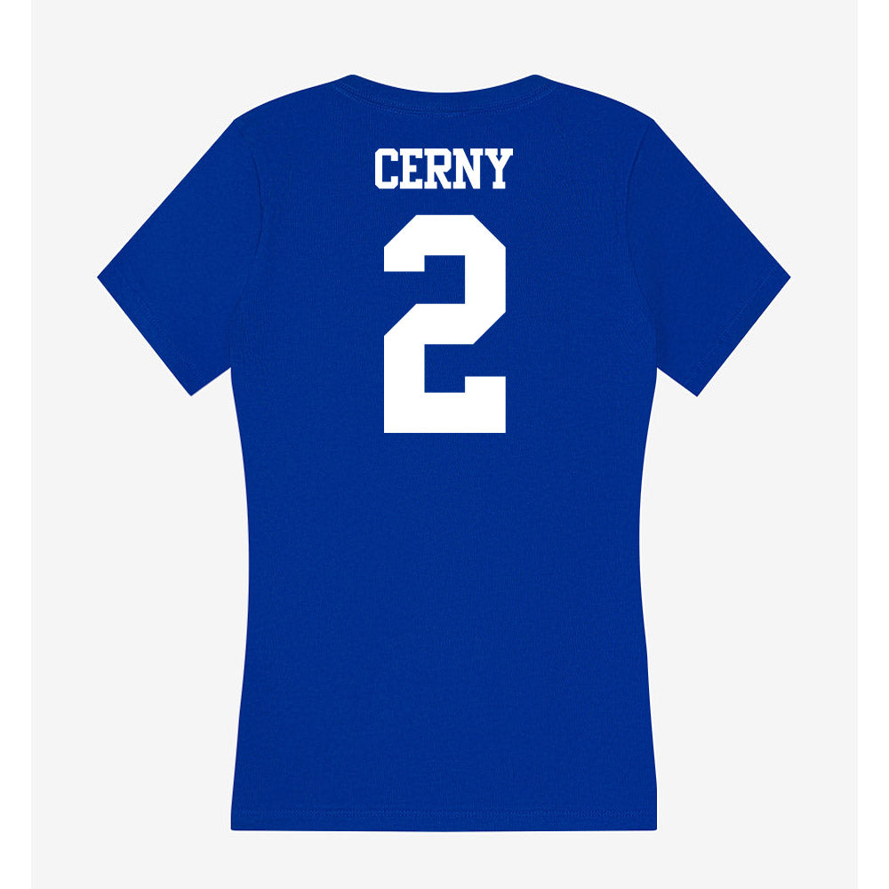 Kentucky - NCAA Baseball : Tyler Cerny - Women's V-Neck T-Shirt-1