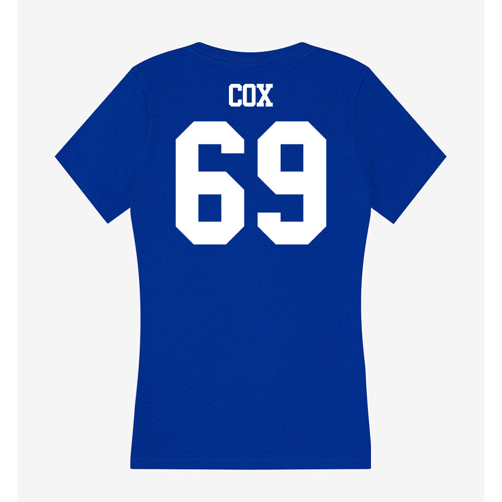 Kentucky - NCAA Football : Marques Cox - Women's V-Neck T-Shirt-1