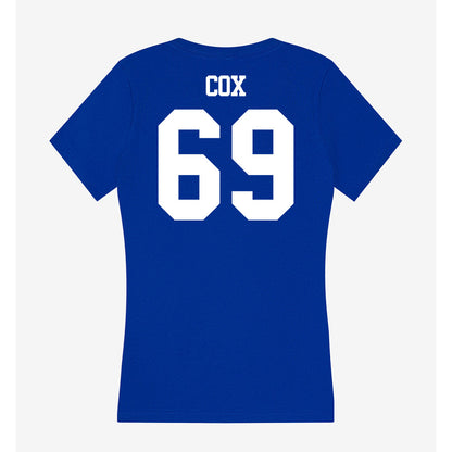 Kentucky - NCAA Football : Marques Cox - Women's V-Neck T-Shirt-1