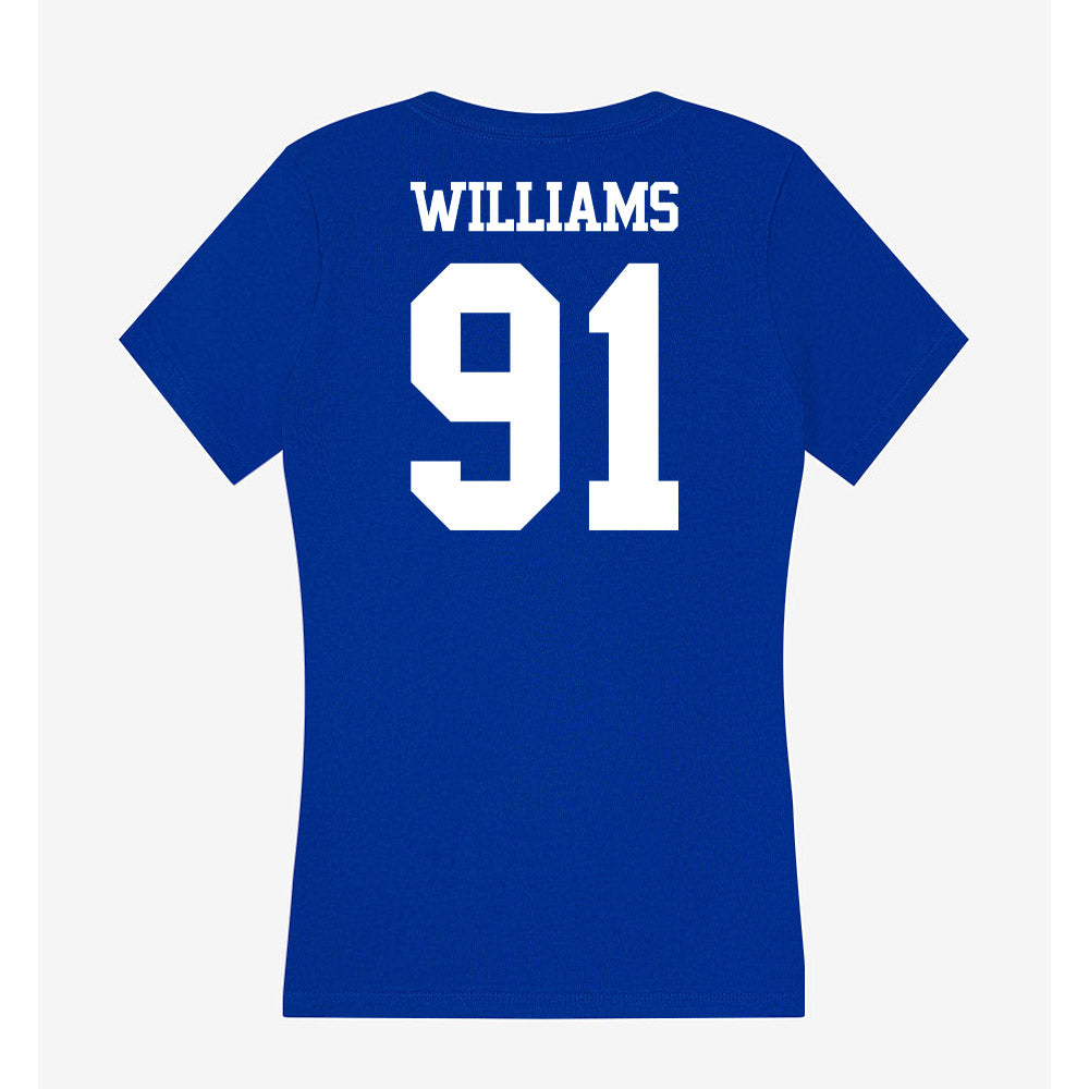 Kentucky - NCAA Football : Jaden Williams - Women's V-Neck T-Shirt-1