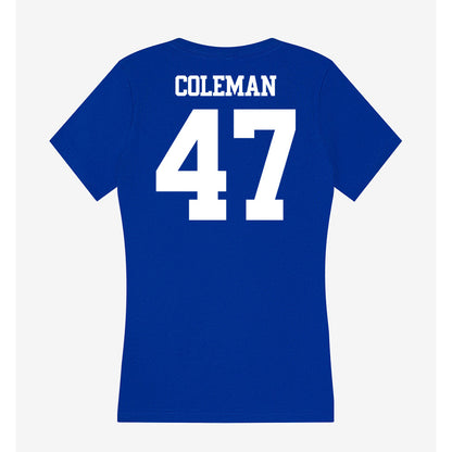 Kentucky - NCAA Baseball : Will Coleman - Women's V-Neck T-Shirt-1