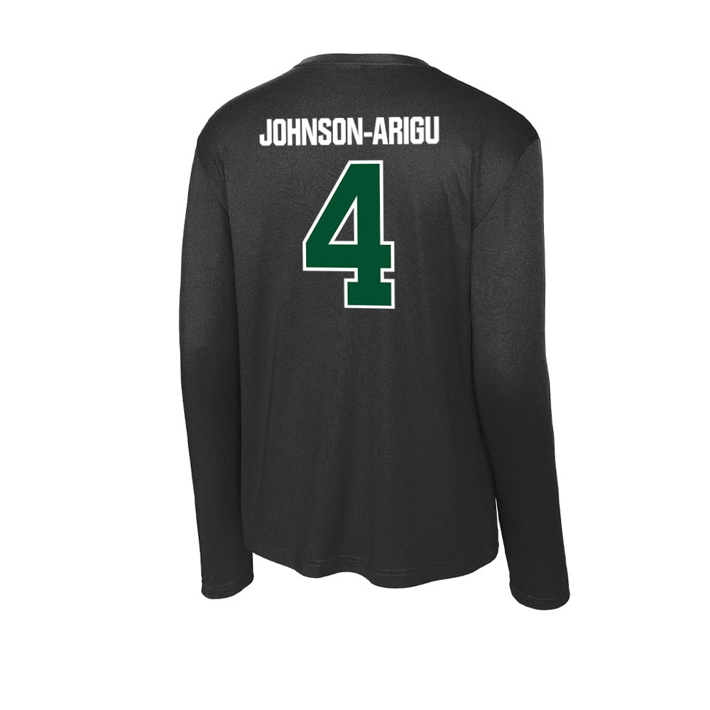 Miami - NCAA Men's Basketball : Isaiah Johnson-Arigu - Activewear Long Sleeve T-Shirt-1