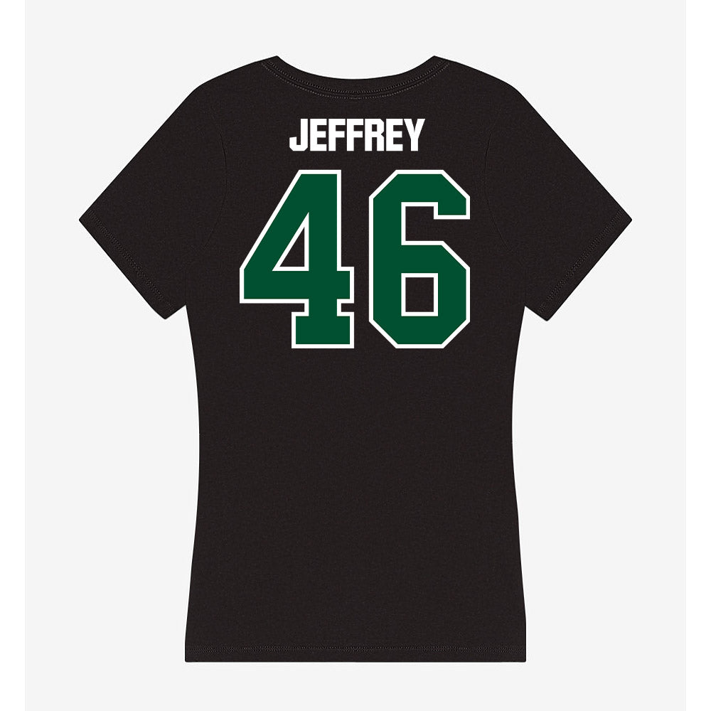 Miami - NCAA Baseball : Donavan Jeffrey - Women's V-Neck T-Shirt-1