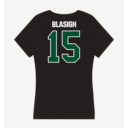 Miami - NCAA Women's Basketball : Vittoria Blasigh - Women's V-Neck T-Shirt-1