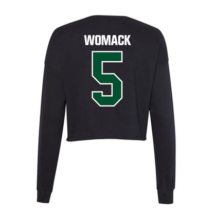Miami - NCAA Women's Soccer : Jordyn Womack - Women's Cropped Crew Fleece-1