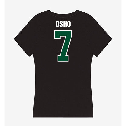 Miami - NCAA Women's Basketball : Danielle Osho - Women's V-Neck T-Shirt-1