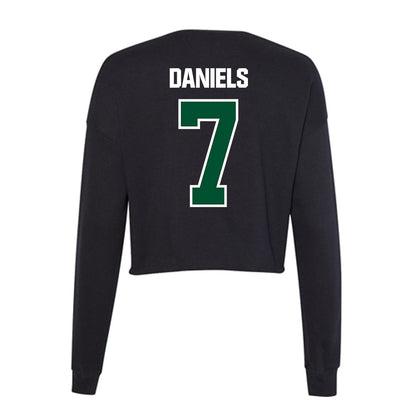 Miami - NCAA Football : CJ Daniels - Women's Cropped Crew Fleece-1