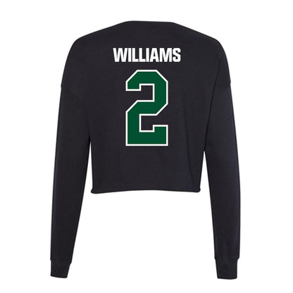 Miami - NCAA Baseball : Derek Williams - Women's Cropped Crew Fleece-1