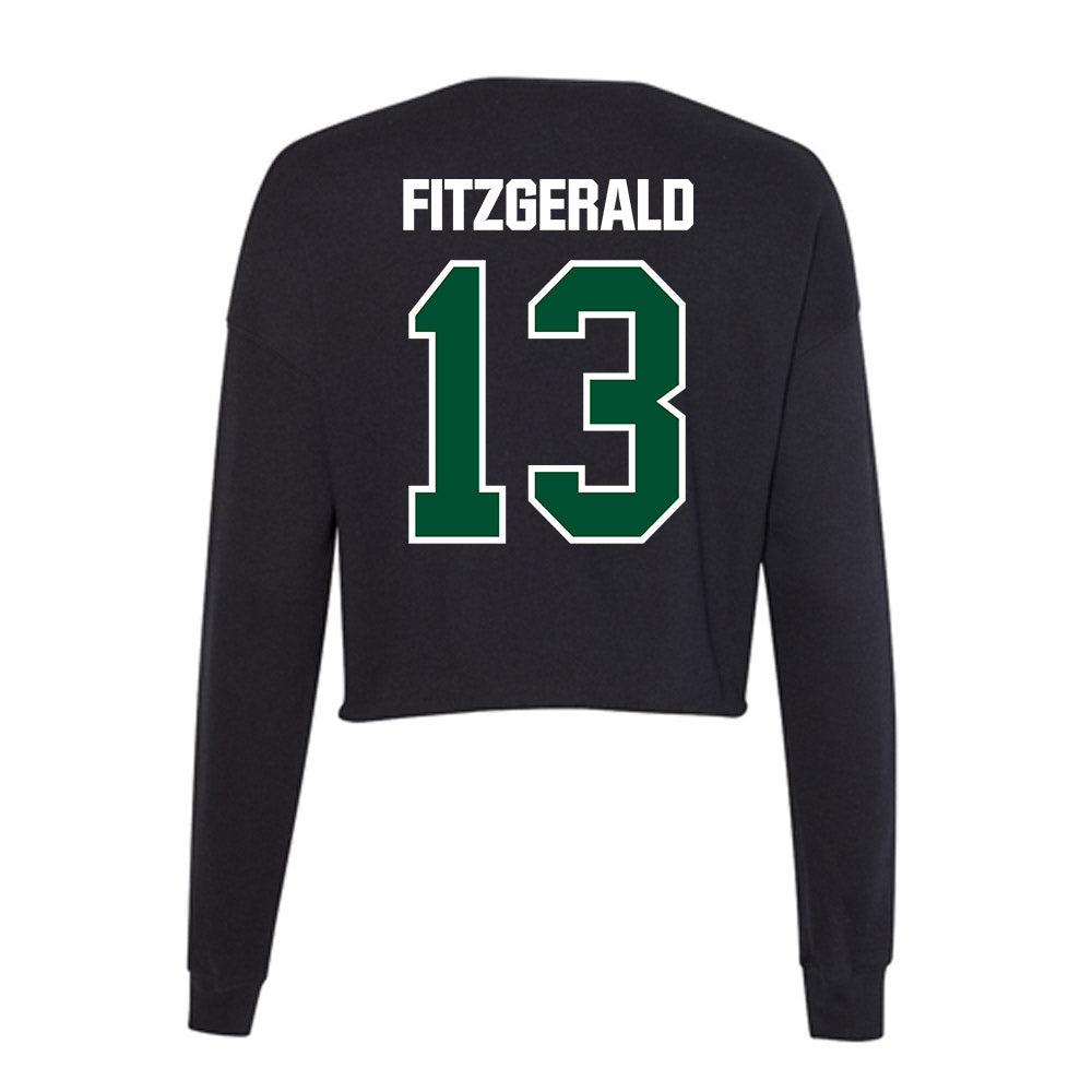 Miami - NCAA Football : Bryce Fitzgerald - Women's Cropped Crew Fleece-1