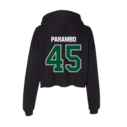 Miami - NCAA Football : Luke Parambo - Women's Crop Fleece Hoodie-1