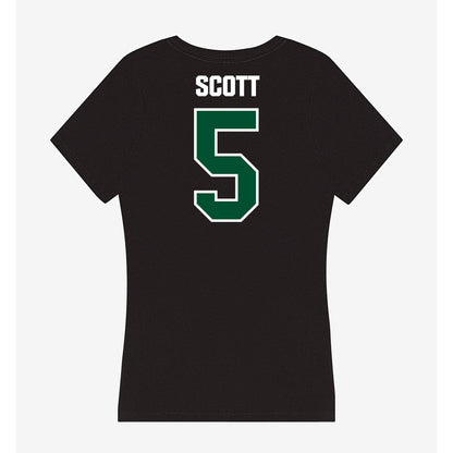 Miami - NCAA Football : Justin Scott - Women's V-Neck T-Shirt-1