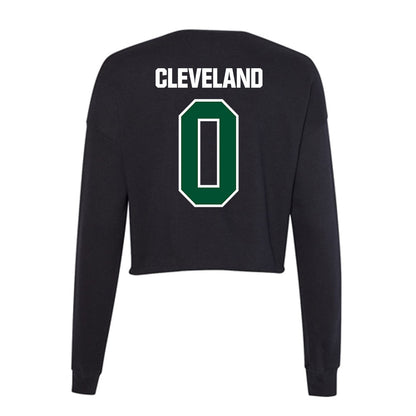 Miami - NCAA Men's Basketball : Matthew Cleveland - Women's Cropped Crew Fleece-1