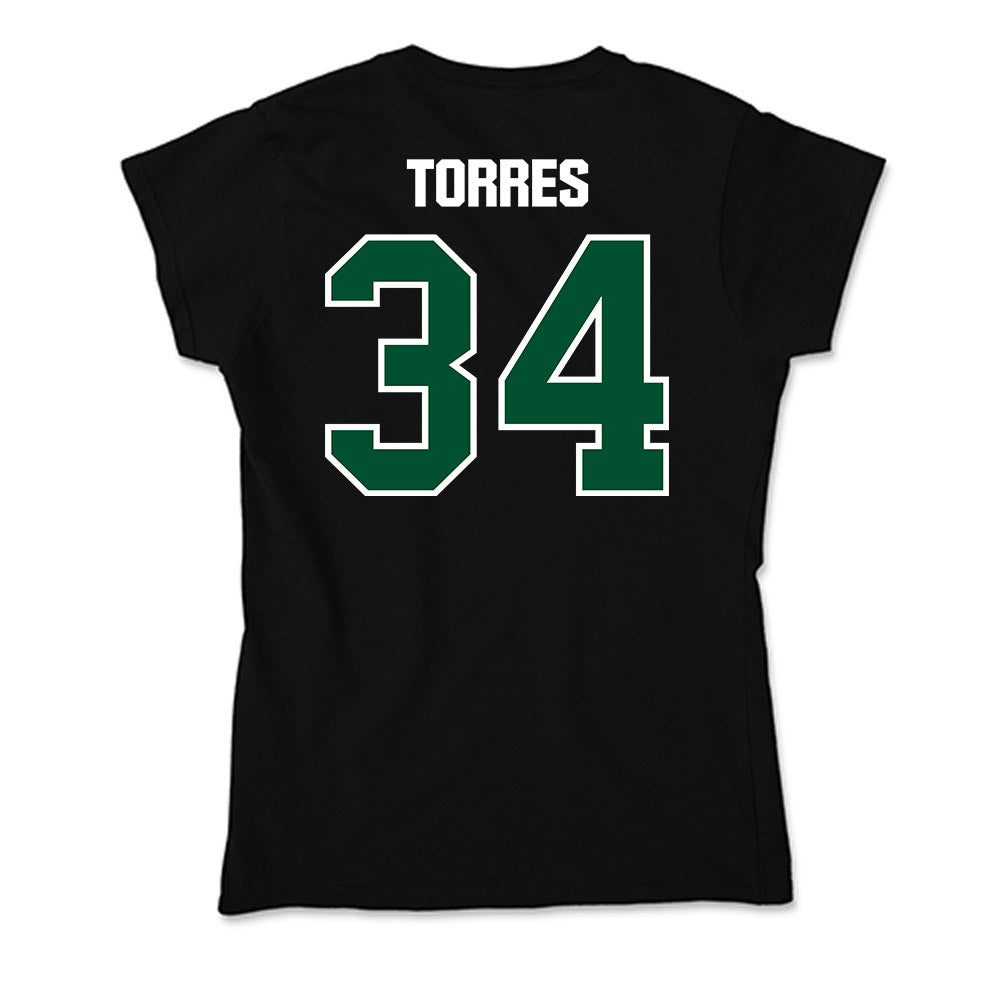 Miami - NCAA Baseball : Michael Torres - Soft Style Women’s T-Shirt-1