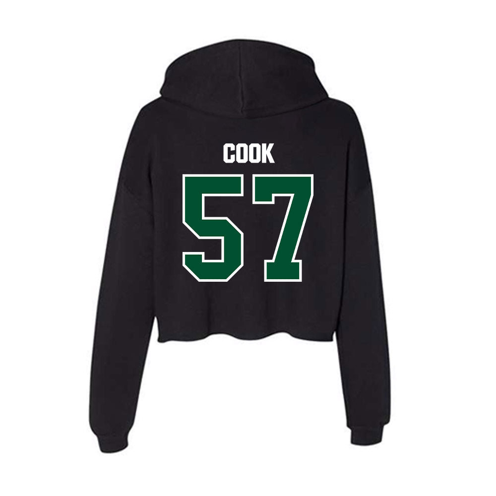Miami - NCAA Football : Marley Cook - Women's Crop Fleece Hoodie-1