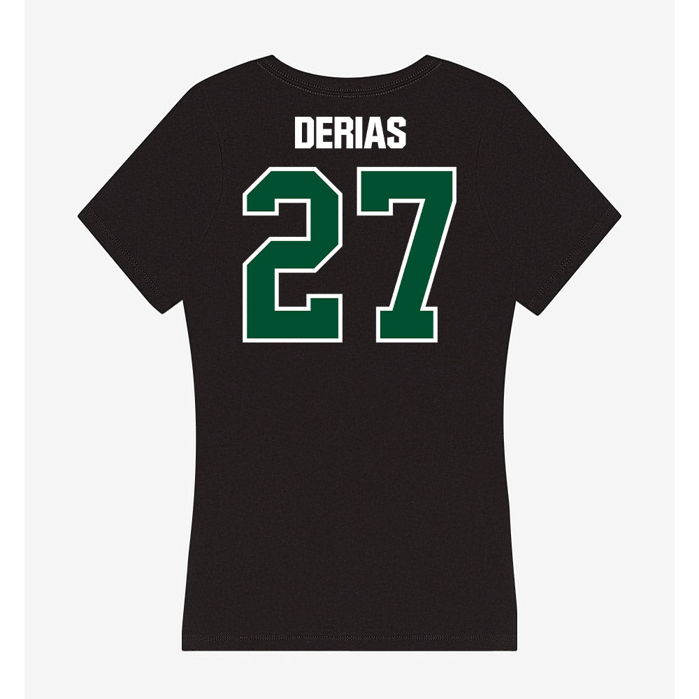 Miami - NCAA Baseball : Howard DeRias - Women's V-Neck T-Shirt-1