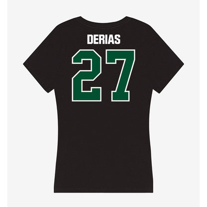 Miami - NCAA Baseball : Howard DeRias - Women's V-Neck T-Shirt-1