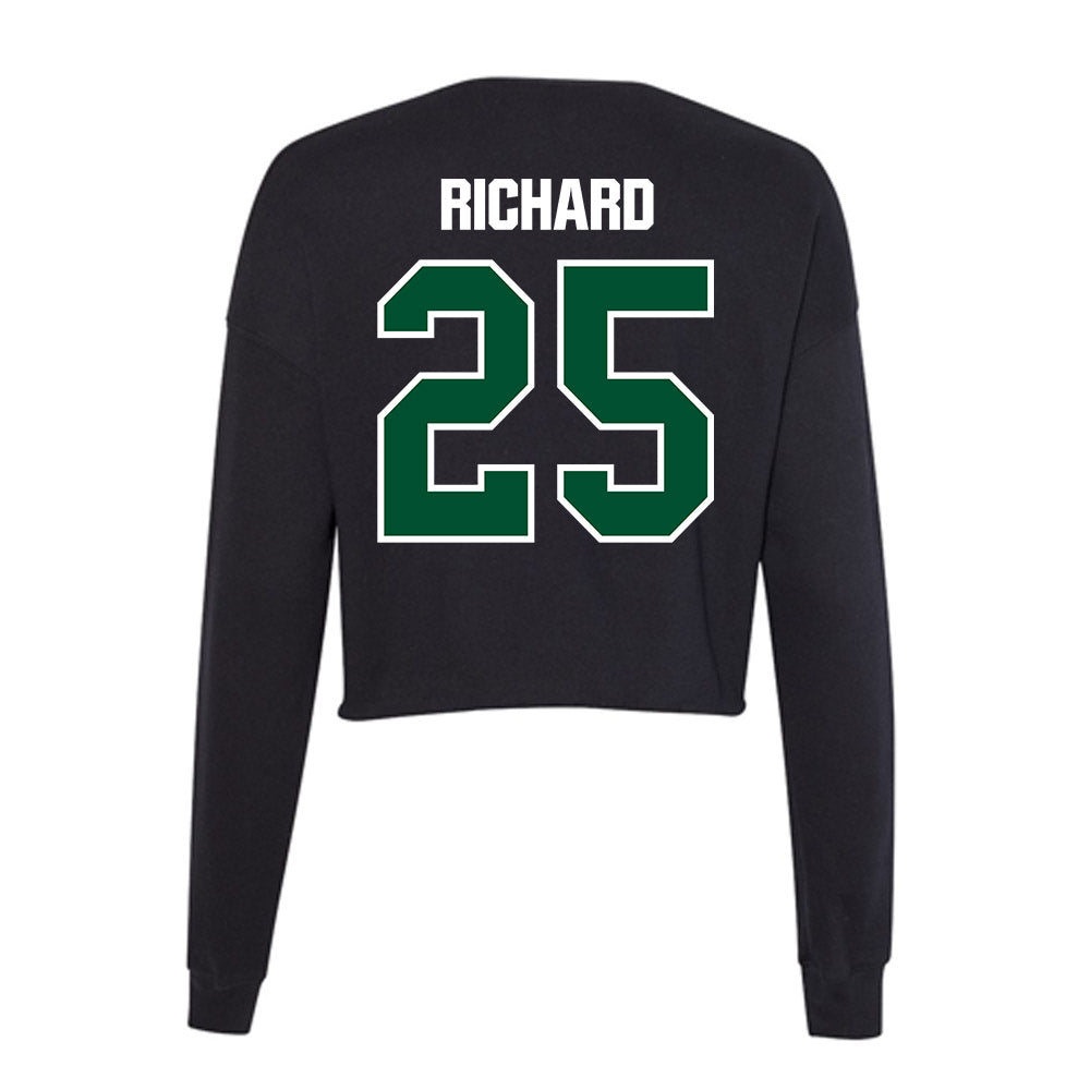 Miami - NCAA Football : Jadais Richard - Women's Cropped Crew Fleece-1