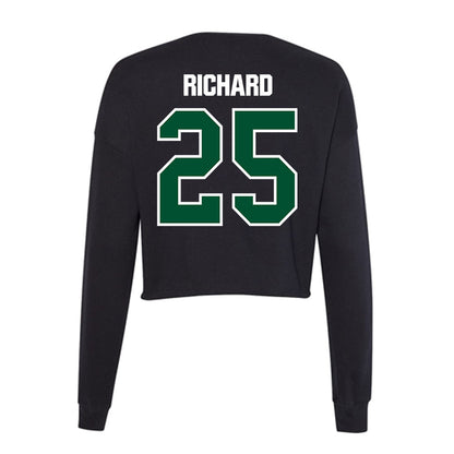 Miami - NCAA Football : Jadais Richard - Women's Cropped Crew Fleece-1