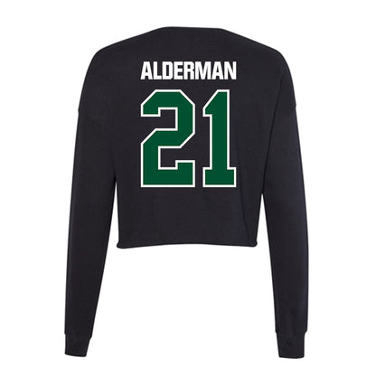 Miami - NCAA Football : Jaylin Alderman - Women's Cropped Crew Fleece-1