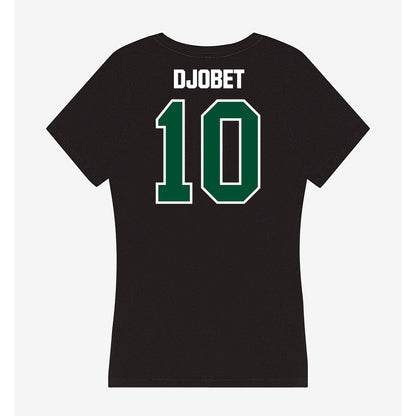 Miami - NCAA Men's Basketball : Paul Djobet - Women's V-Neck T-Shirt-1