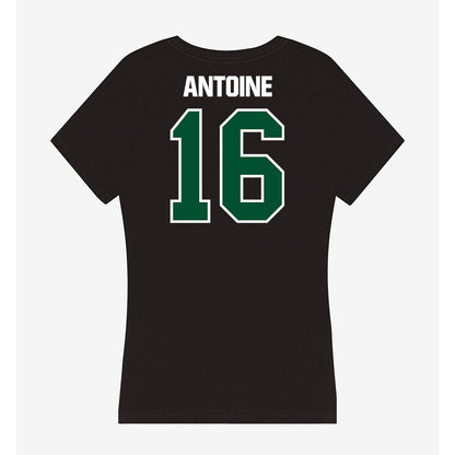 Miami - NCAA Football : Jaboree Antoine - Women's V-Neck T-Shirt-1