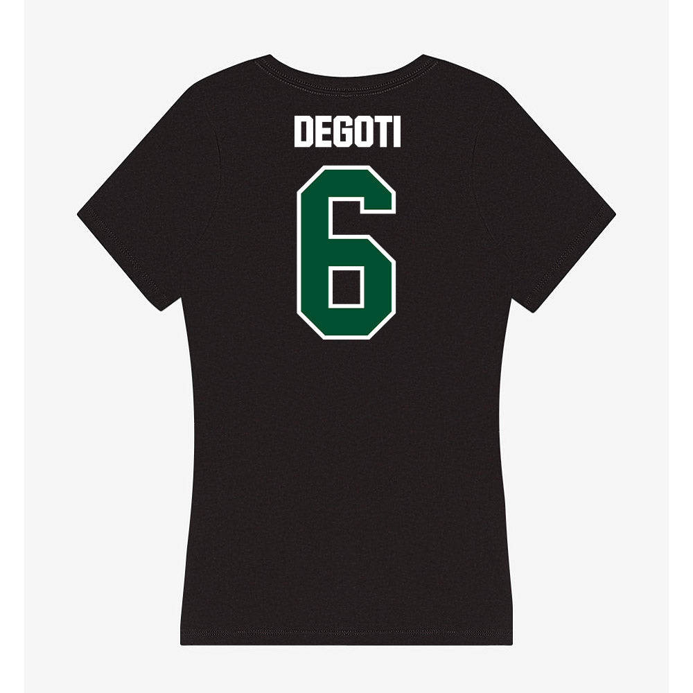 Miami - NCAA Baseball : Brandon DeGoti - Women's V-Neck T-Shirt-1