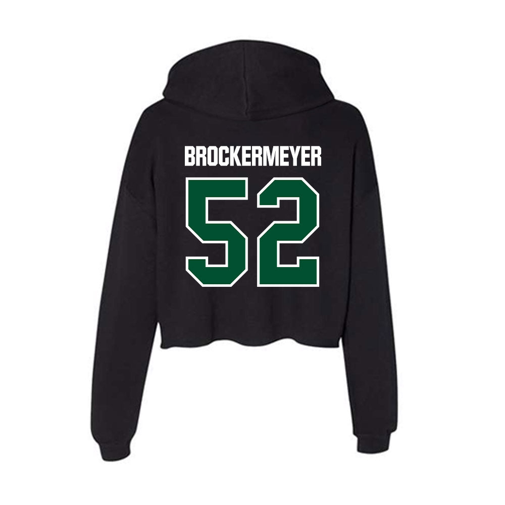 Miami - NCAA Football : James Brockermeyer - Women's Crop Fleece Hoodie-1