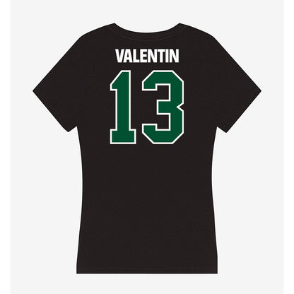 Miami - NCAA Women's Volleyball : Marla Valentin - Women's V-Neck T-Shirt-1