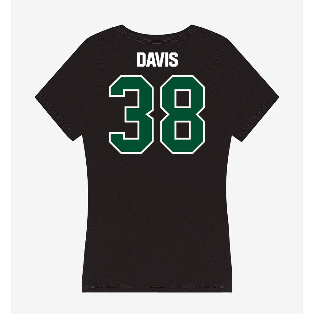 Miami - NCAA Football : Carter Davis - Women's V-Neck T-Shirt-1